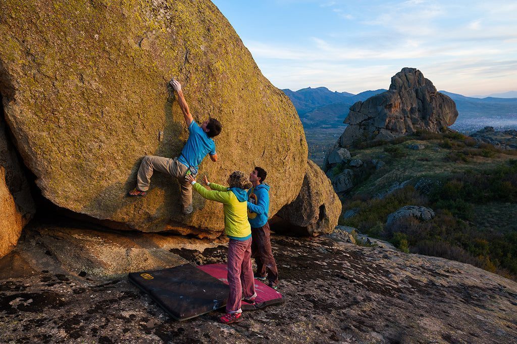 Climbering Bouldering on beautiful rock
