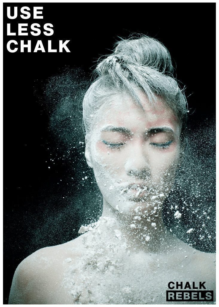 Use Less Chalk Poster: Woman